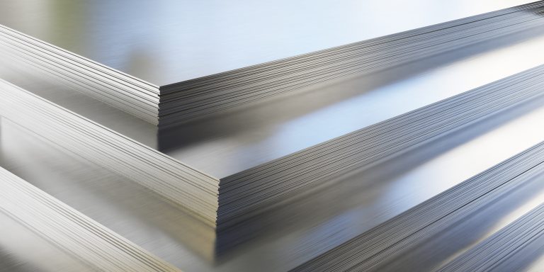 Steel,Or,Aluminum,Sheets,In,Warehouse,,Rolled,Metal,Product